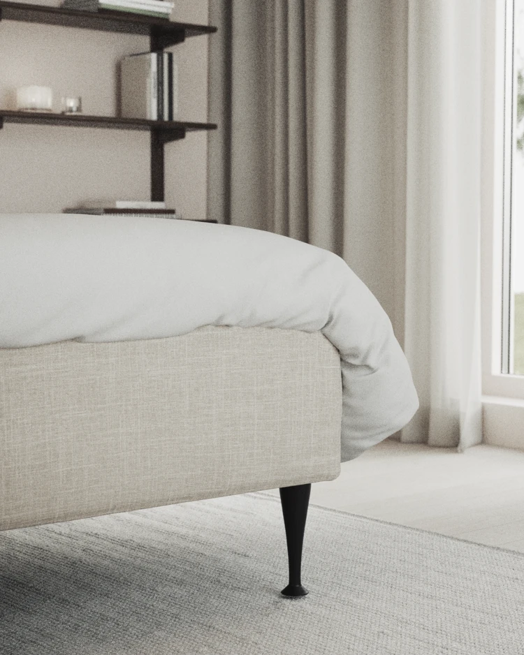 Delux Exclusive - Kontinentalsäng, enkelsäng 120 cm med bäddmadrass och sängben - inspiration