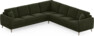 Eden - Hörnsoffa, 3+3-sits - Grön