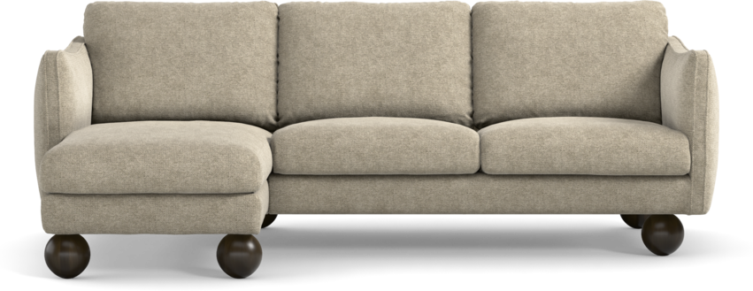 Madison Lux - 2-sits soffa med schäslong vänster - Beige