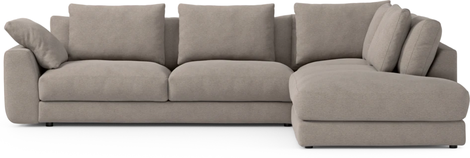 Amie - 3-sits med divan höger - Beige