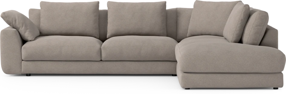 Amie - 3-sits med divan höger - Beige
