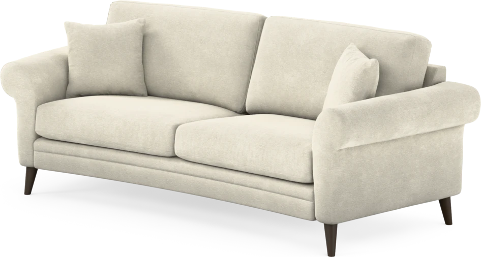 Eden - 2,5-sits soffa svängd - Vit