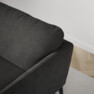 Bridge - 2-sits soffa - Svart