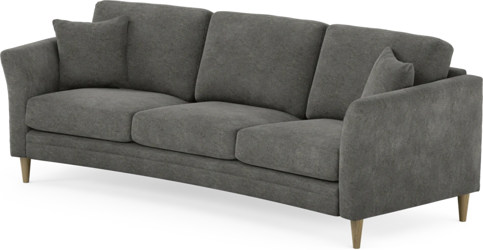 Eden - 3-sits soffa svängd - Grå