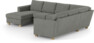 Friday - Hörnsoffa, 3+2-sits med schäslong vänster - Grå