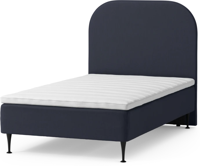 Roma Family, Ramsäng, enkelsäng med bäddmadrass och sänggavel slät, B 90-120