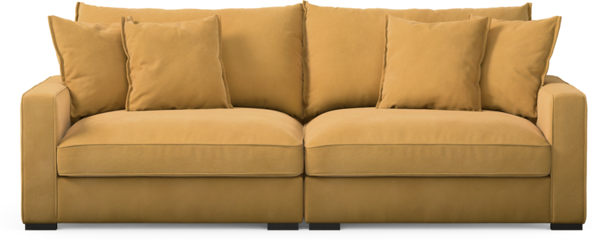 Rossi - 3-sits soffa - Gul