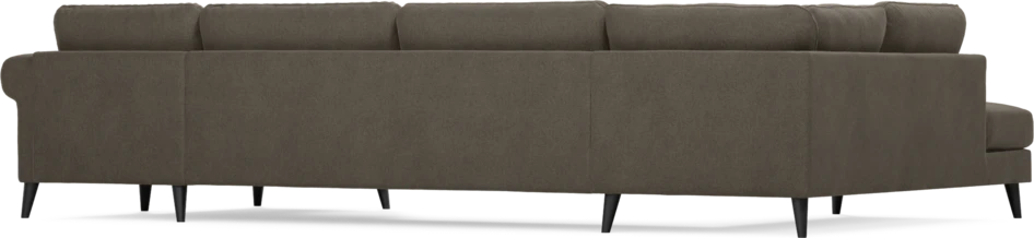 Bridge - 3-sits soffa med divan vänster och schäslong höger - Brun
