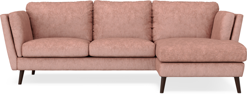 Madison - 2-sits soffa med schäslong höger - Röd