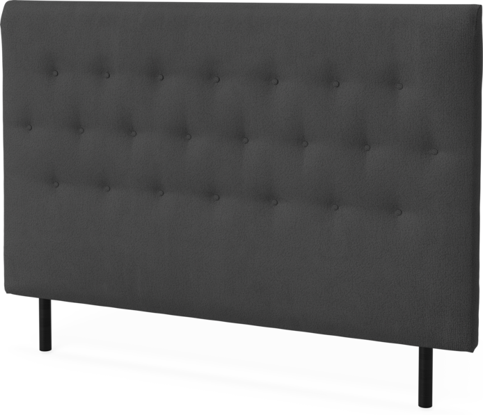 Roma Family pikerad låg - Sänggavel, 90-180 cm - Grå
