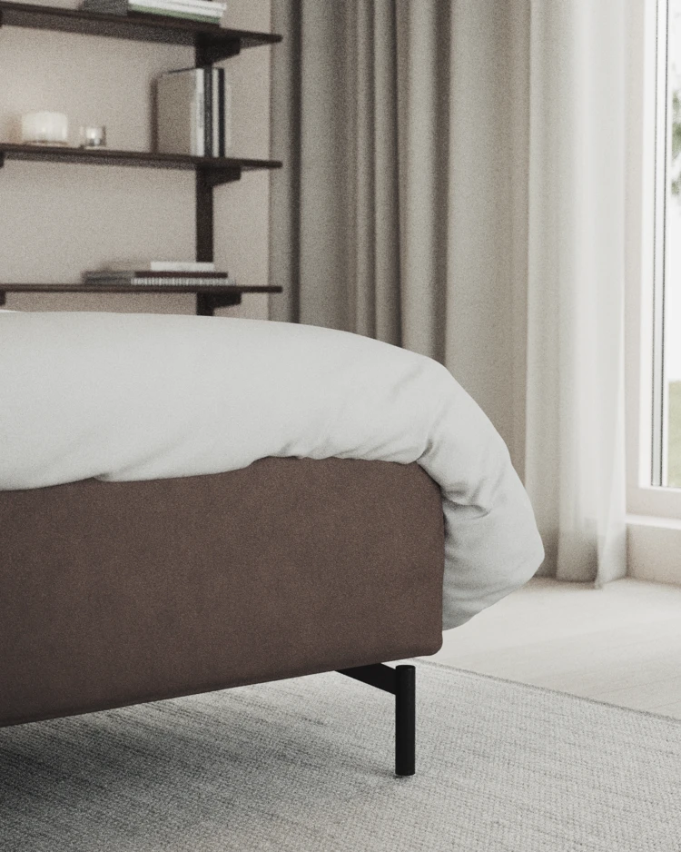 Delux Exclusive - Kontinentalsäng, enkelsäng 120 cm med bäddmadrass och sängben - inspiration