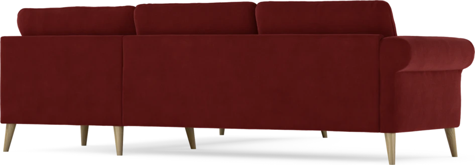 Bridge - Hörnsoffa, 2+2-sits - Röd