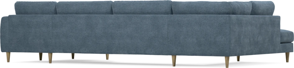 Bridge - 3-sits soffa med divan vänster och schäslong höger - Blå