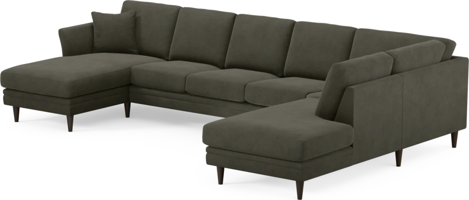 Eden - 3-sits soffa med schäslong vänster och divan höger - Grå