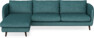Madison - 3-sits soffa med schäslong vänster - Turkos