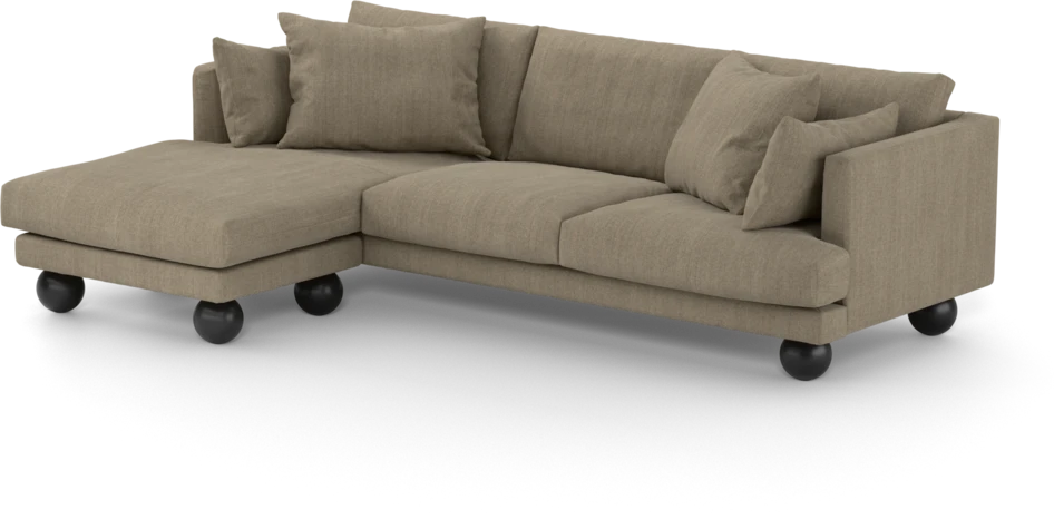 Harper - 4-sits med schäslong vänster - Beige