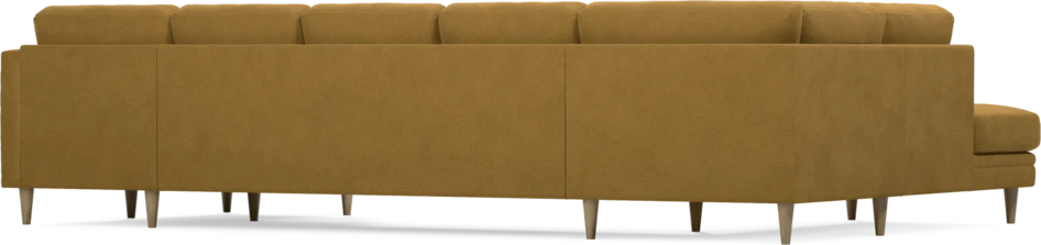 Eden - 3-sits soffa med divan vänster och schäslong höger - Gul