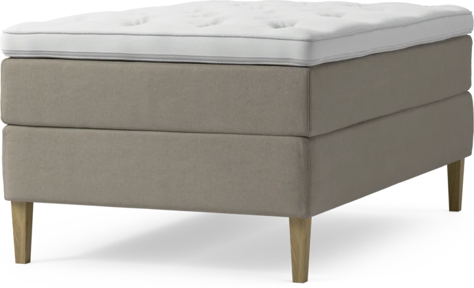 Delux Exclusive, Kontinentalsäng, enkelsäng 120 cm med bäddmadrass och sängben