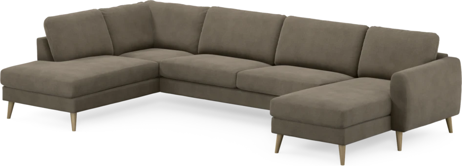 Bridge - 3-sits soffa med divan vänster och schäslong höger - Beige