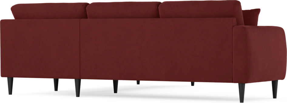 Eden - Hörnsoffa, 2,5+2,5-sits - Röd