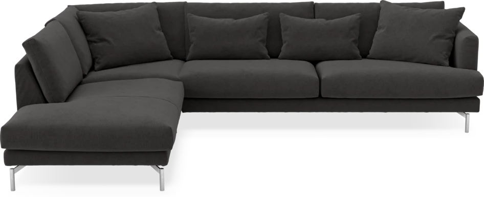 Harper - 3-sits soffa med divan vänster - Grå