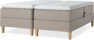Delux Dream - Ställbar säng, dubbelsäng med bäddmadrass - Beige