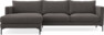 Impression Delux - 3-sits soffa med schäslong vänster - Grå