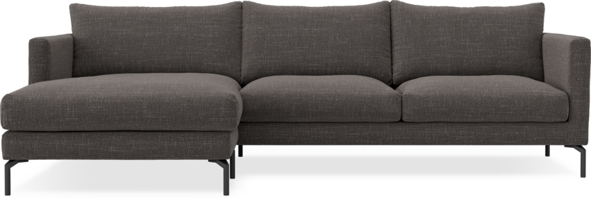 Impression Delux - 3-sits soffa med schäslong vänster - Grå