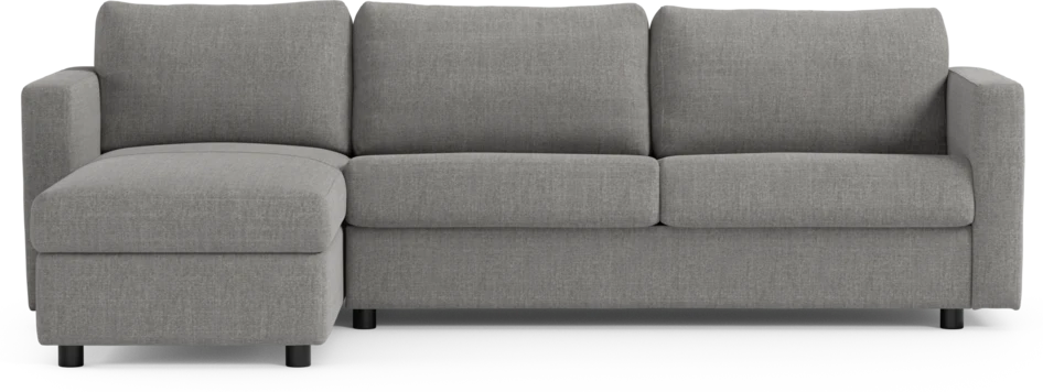 Lindö - Bäddsoffa 2,5-sits med schäslong, vändbar - Grå