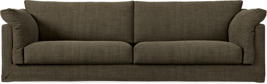 Cherrie - 4-sits soffa med kappa - Brun