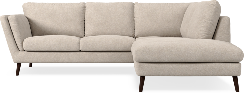 Madison Lux - 2-sits soffa med divan höger - Vit