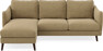 Madison Lux - 2-sits soffa med schäslong vänster - Brun