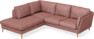 Madison - 2-sits soffa med divan vänster - Röd