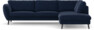 Madison Lux - 3-sits soffa med divan höger - Blå