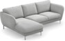 Madison Lux - 2-sits soffa med schäslong vänster - Grå