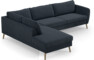 County - 2,5-sits soffa med divan vänster - Blå