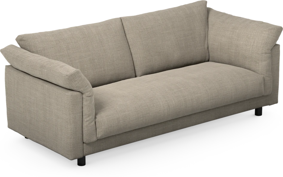Cherrie - 2,5-sits soffa, hel dyna, fast klädsel - Beige