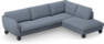 Madison Lux - 3-sits soffa med divan höger - Blå