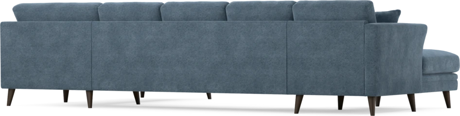 Eden - 3-sits soffa med schäslong vänster och divan höger - Blå