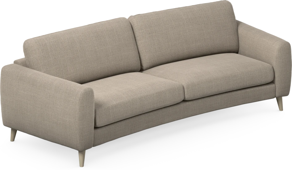 Bridge - 3-sits soffa svängd - Beige