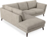 Madison Lux - 2-sits soffa med divan vänster - Vit