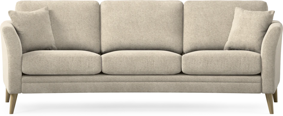 Eden - 3-sits soffa svängd - Beige