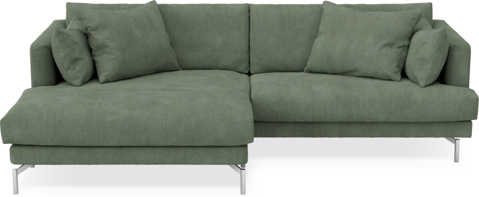 Harper - 4-sits med schäslong XL vänster - Grön