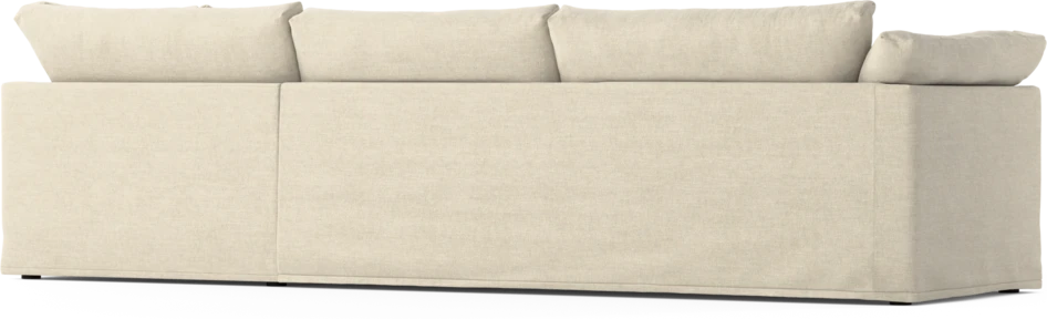 Cherrie - 3-sits soffa med divan höger, med kappa - Beige