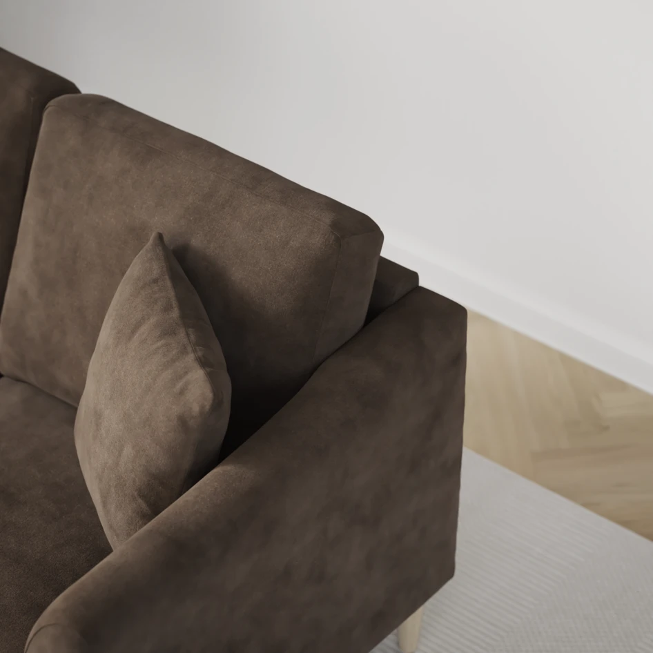 Eden - 2-sits soffa - Brun
