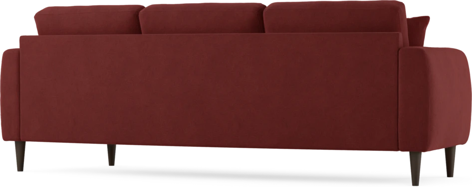 Eden - 3-sits soffa svängd - Röd