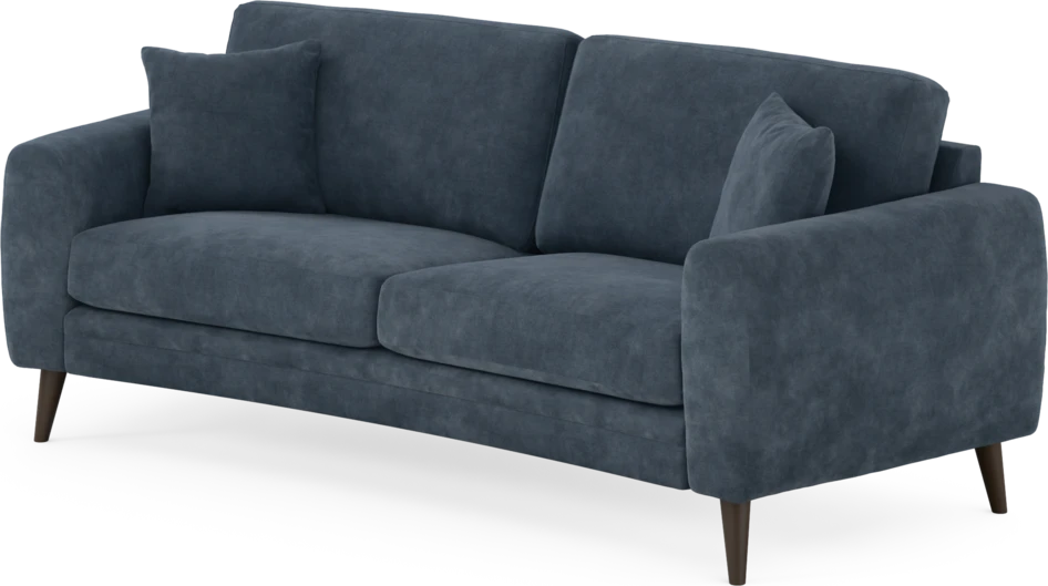Eden - 2,5-sits soffa svängd - Blå