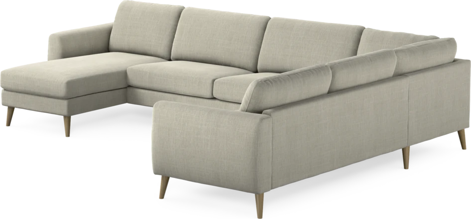 Bridge - Hörnsoffa, 3+2-sits med schäslong vänster - Beige