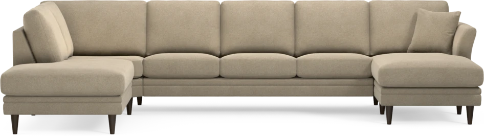 Eden - 3-sits soffa med divan vänster och schäslong höger - Beige