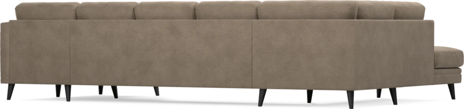 Eden - 3-sits soffa med divan vänster och schäslong höger - Brun